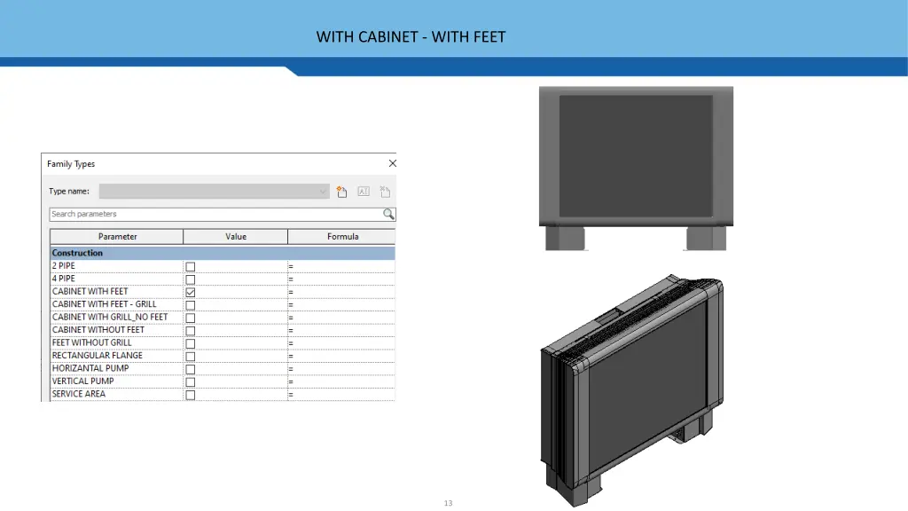 with cabinet with feet