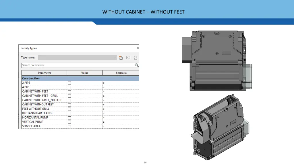 without cabinet without feet