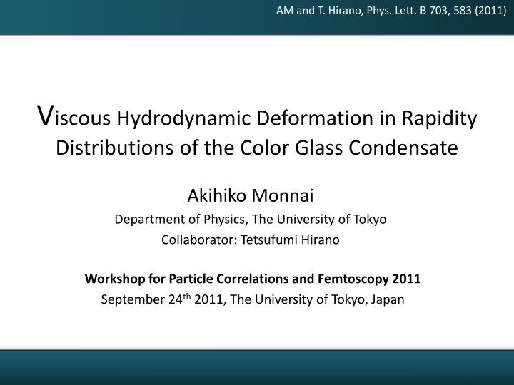 am and t hirano phys lett b 703 583 2011