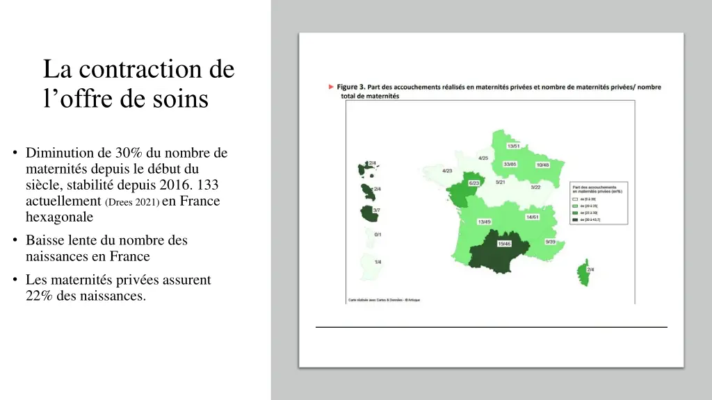 la contraction de l offre de soins
