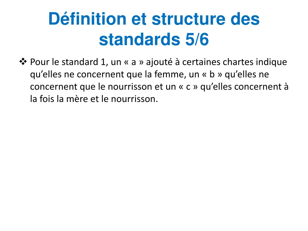 d finition et structure des standards 5 6