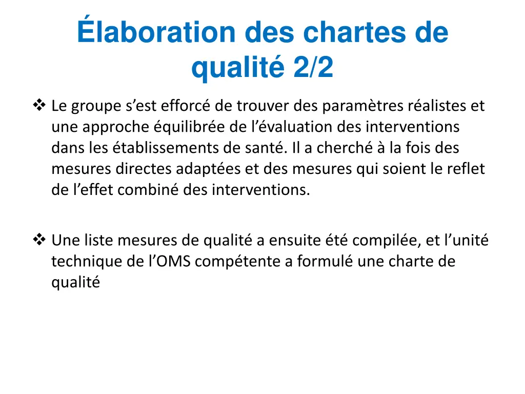 laboration des chartes de qualit 2 2