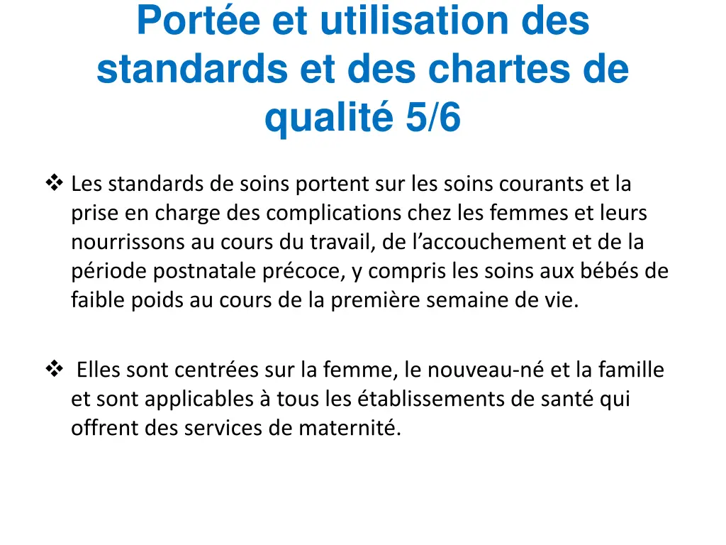 port e et utilisation des standards