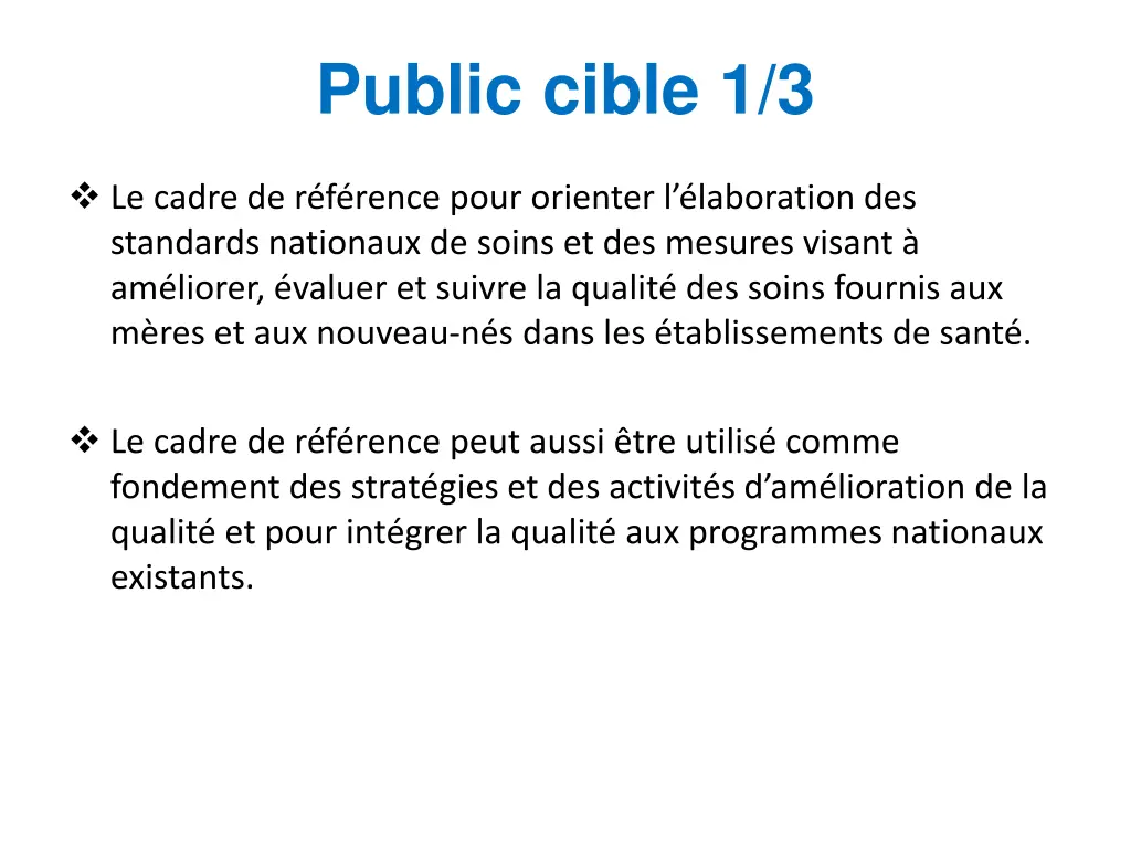 public cible 1 3