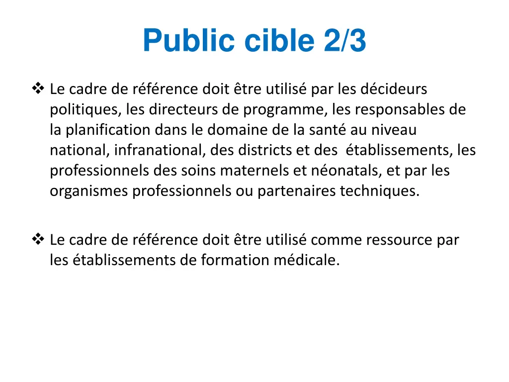 public cible 2 3