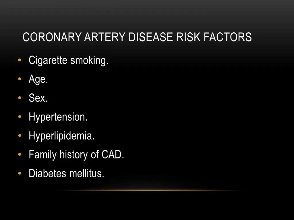 coronary artery disease risk factors