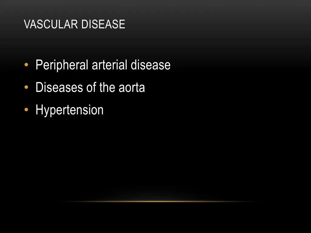 vascular disease