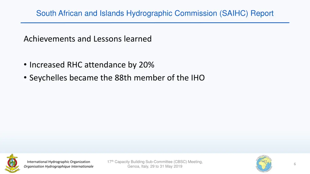 south african and islands hydrographic commission