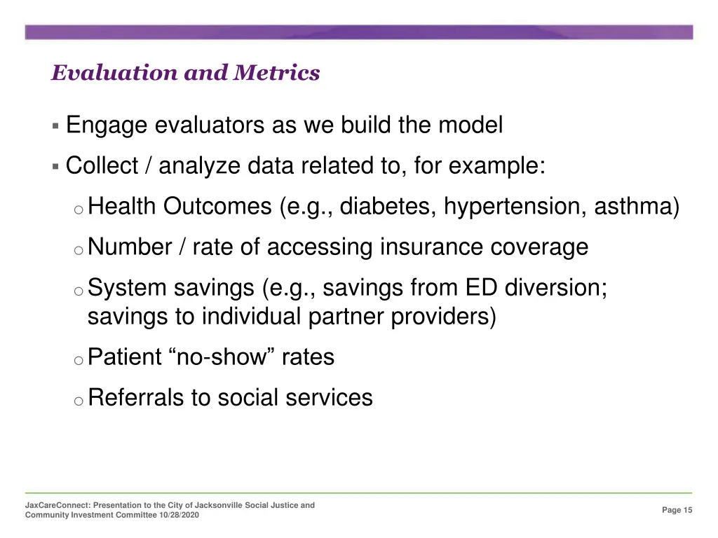 evaluation and metrics