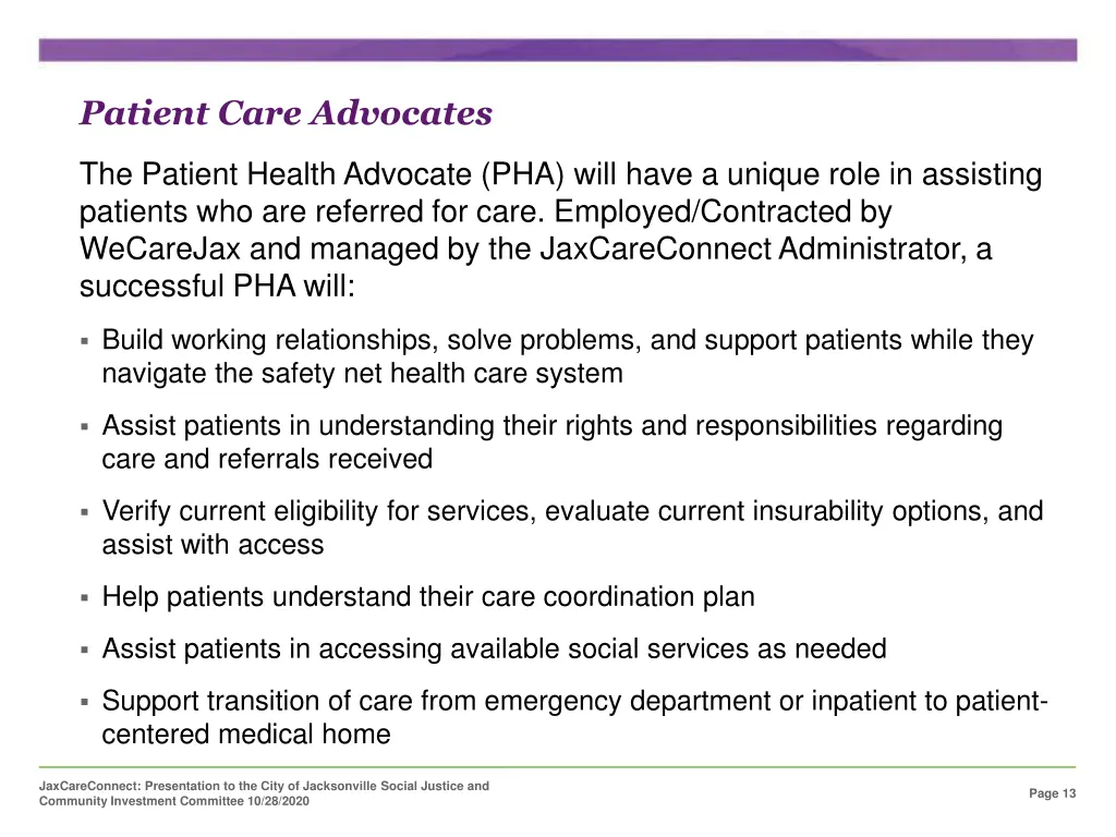 patient care advocates