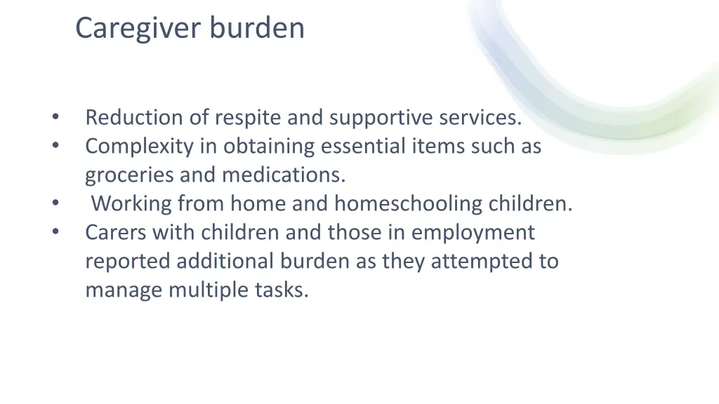 caregiver burden