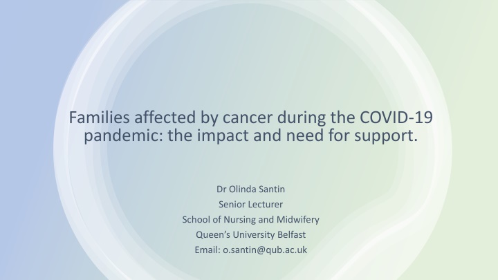 families affected by cancer during the covid