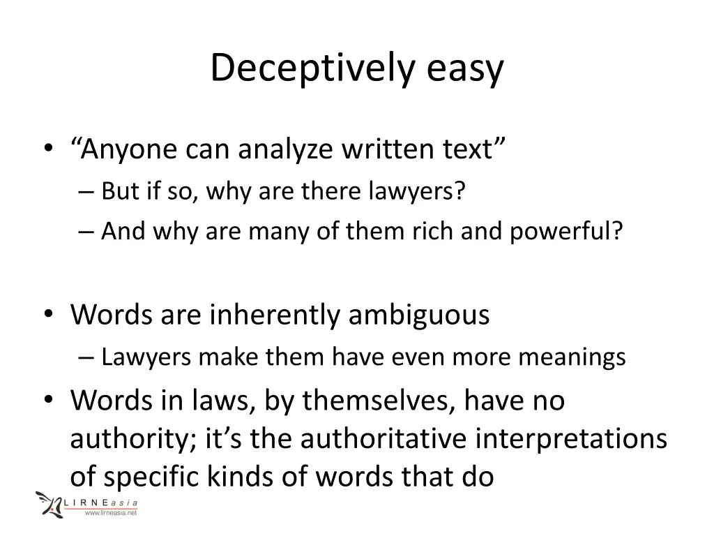 deceptively easy