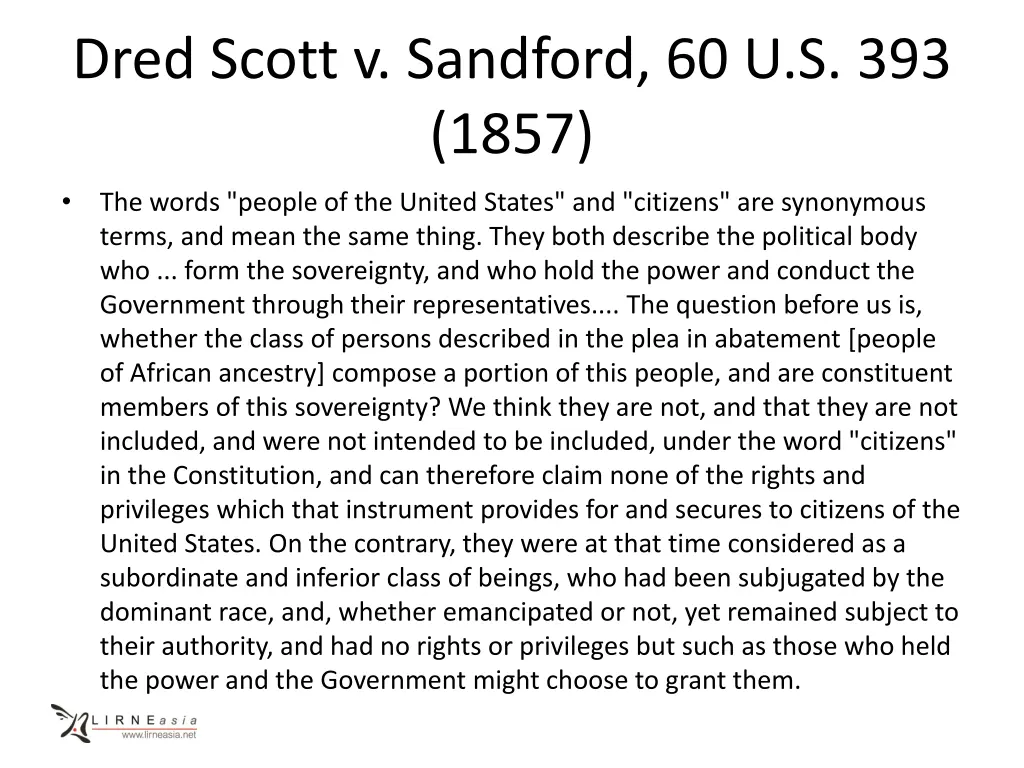 dred scott v sandford 60 u s 393 1857 1