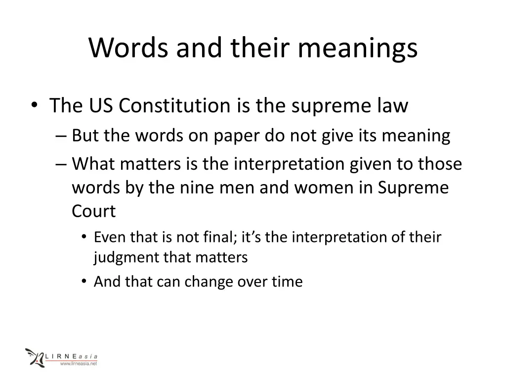 words and their meanings