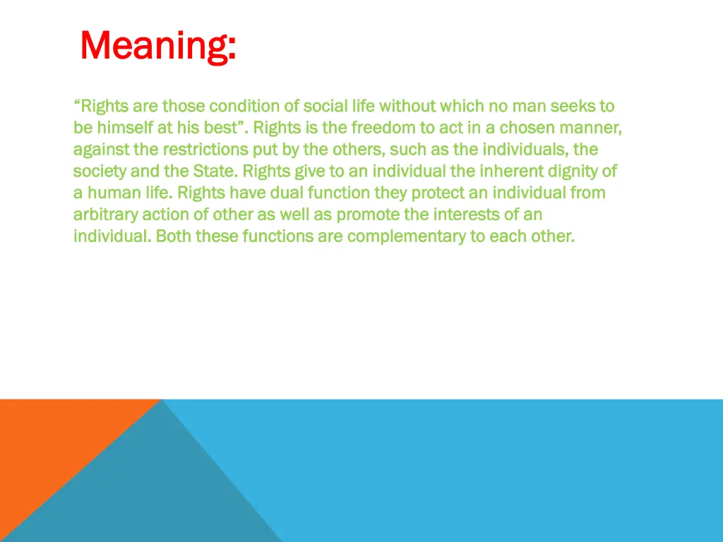 meaning meaning