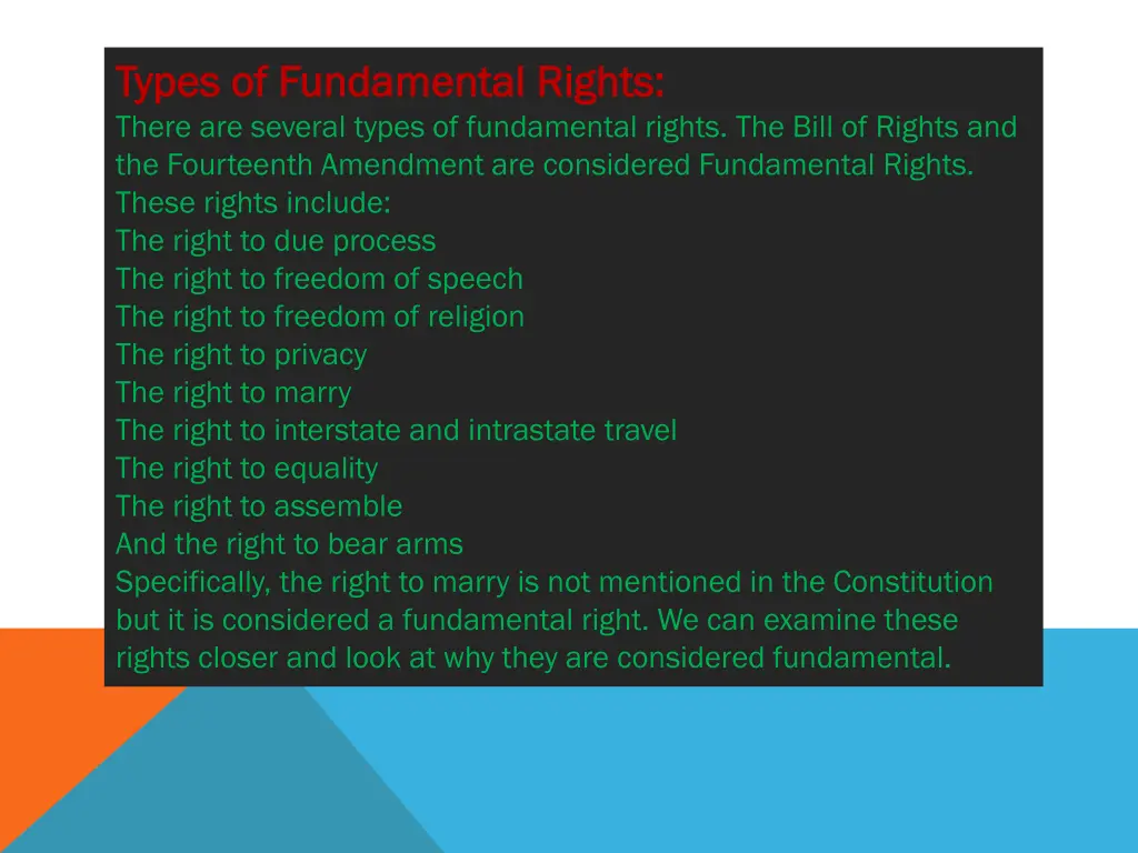 types of fundamental types of fundamental rights