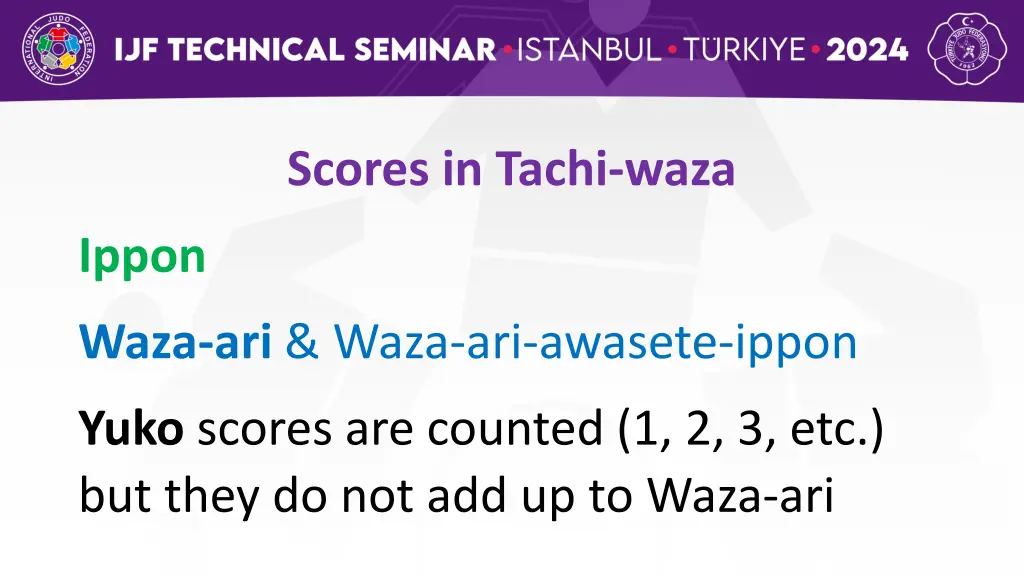 scores in tachi waza