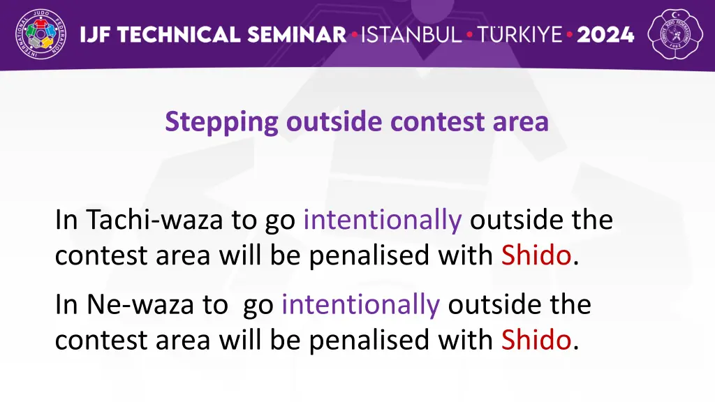 stepping outside contest area