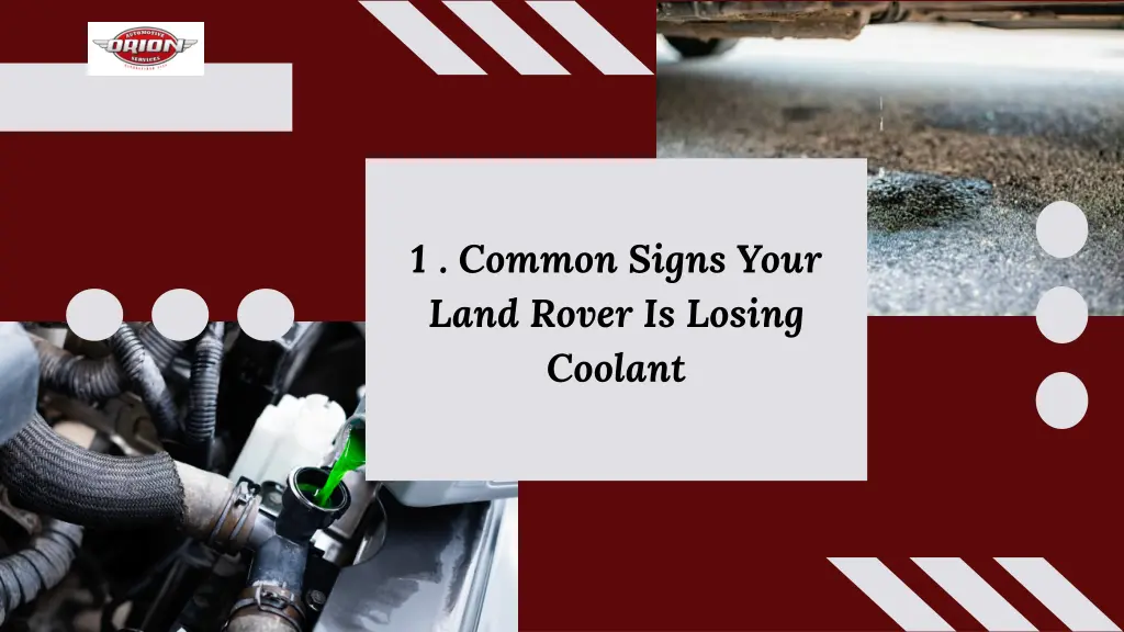 1 common signs your land rover is losing coolant