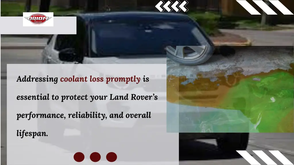 addressing coolant loss promptly is