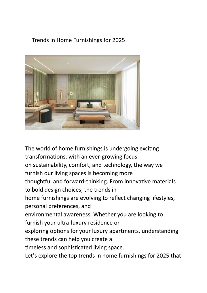 trends in home furnishings for 2025