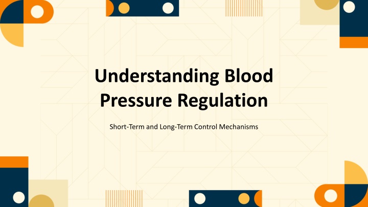 understanding blood pressure regulation