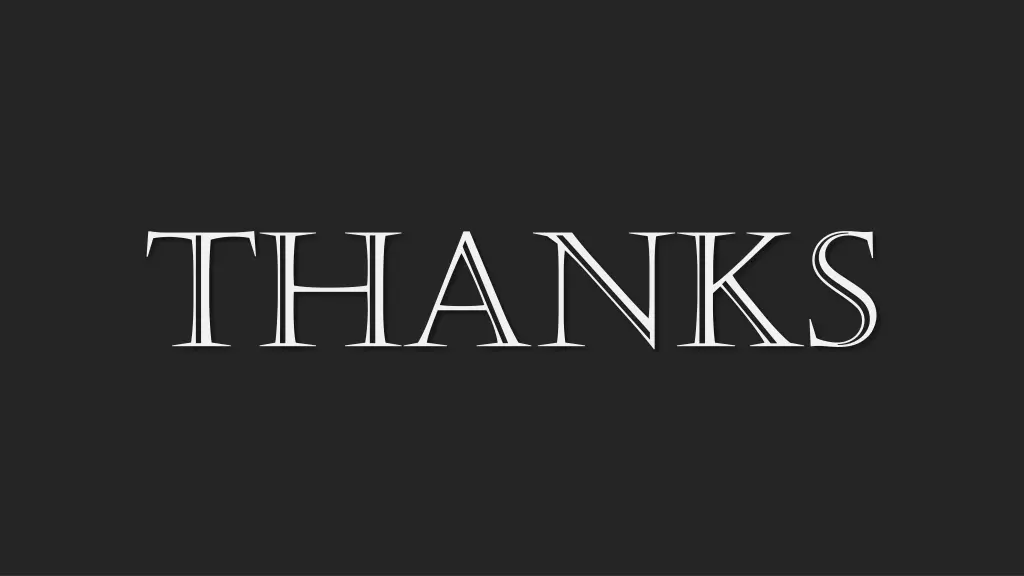 thanks