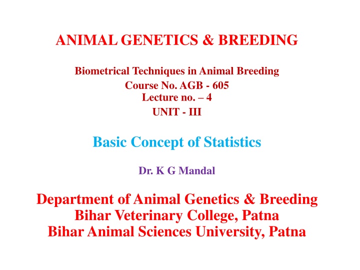 animal genetics breeding