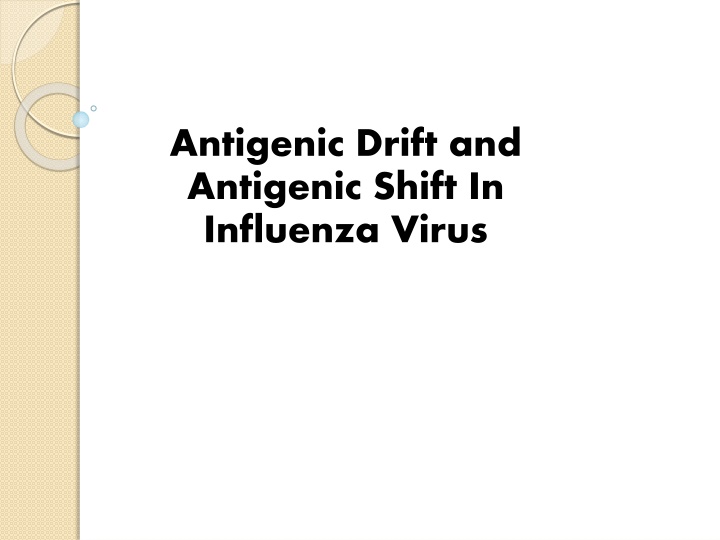 antigenic drift and antigenic shift in influenza