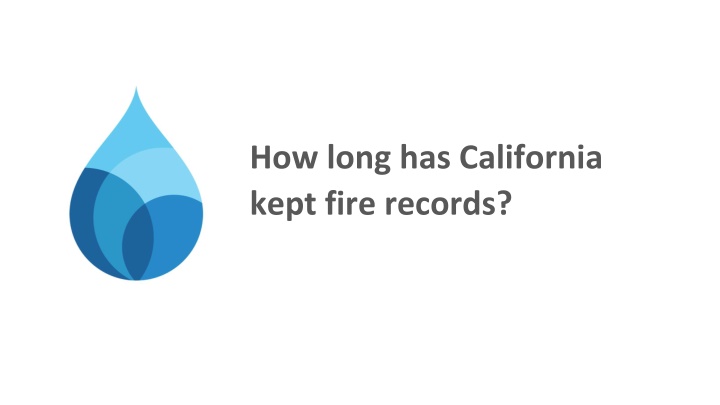 how long has california kept fire records