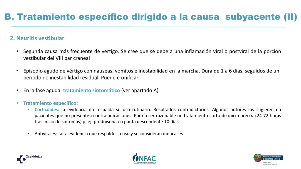 b tratamiento espec fico dirigido a la causa 1