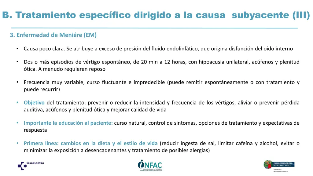 b tratamiento espec fico dirigido a la causa 2