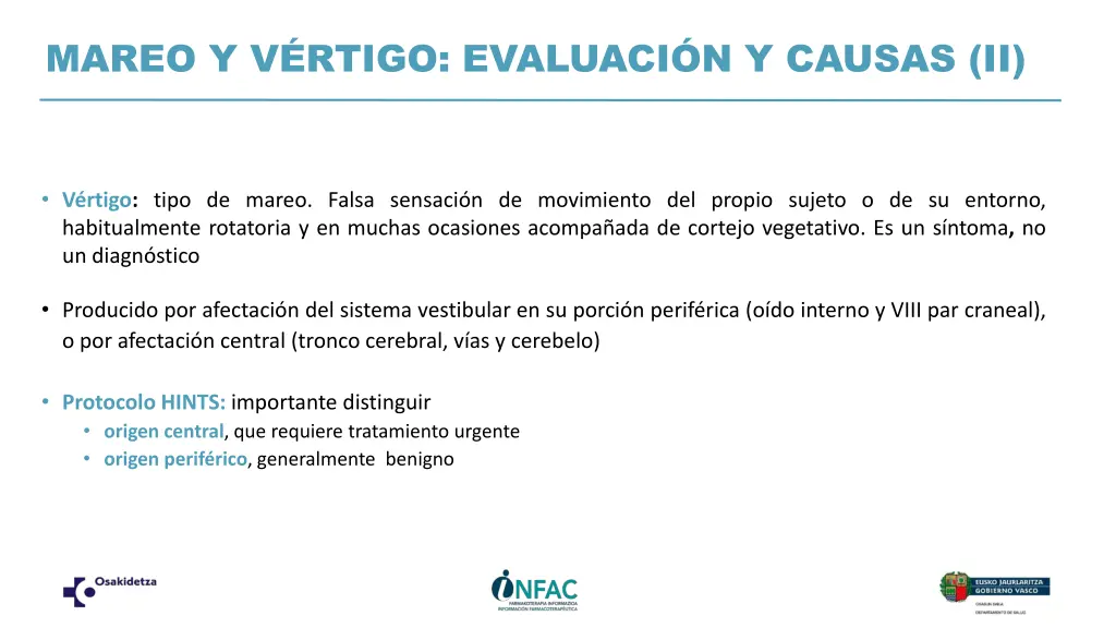 mareo y v rtigo evaluaci n y causas ii