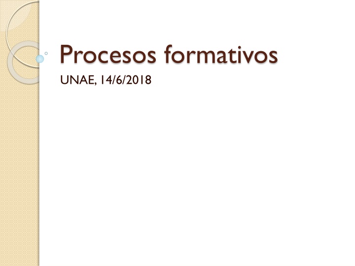 procesos formativos unae 14 6 2018