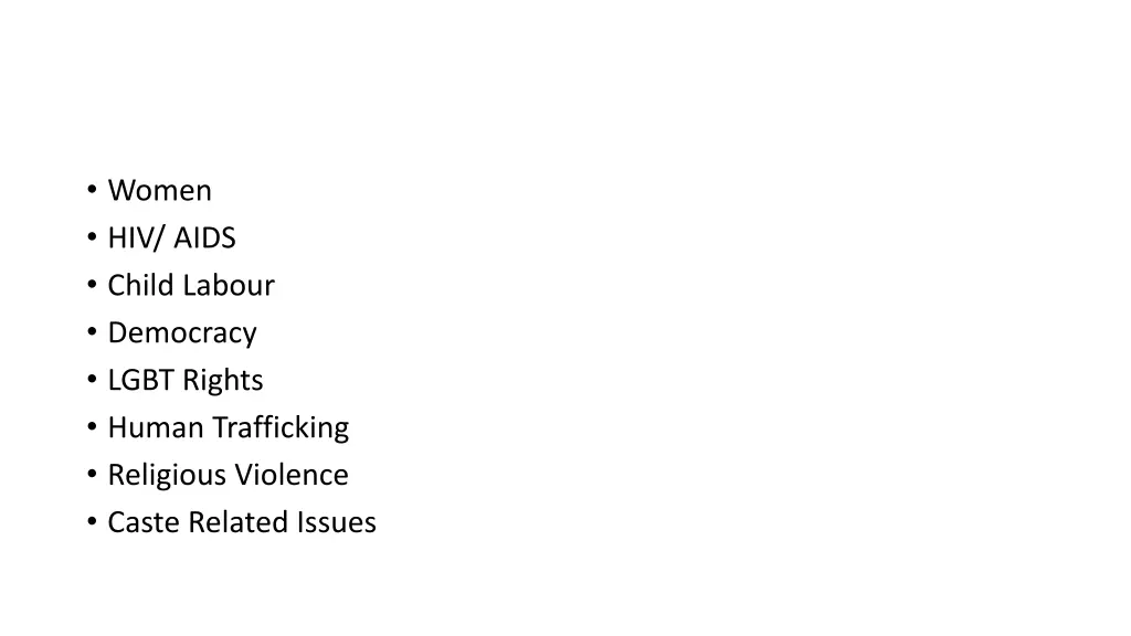 women hiv aids child labour democracy lgbt rights