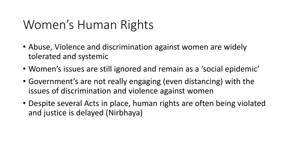 women s human rights