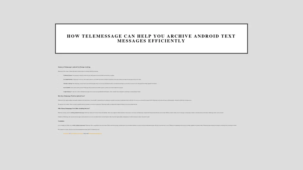 how telemessage can help you archive android text 2