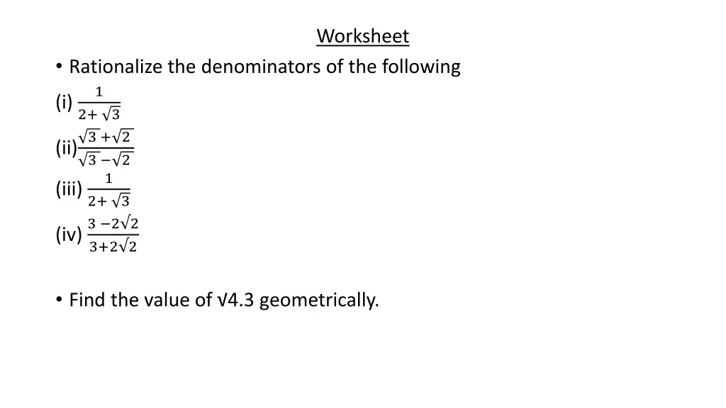 worksheet