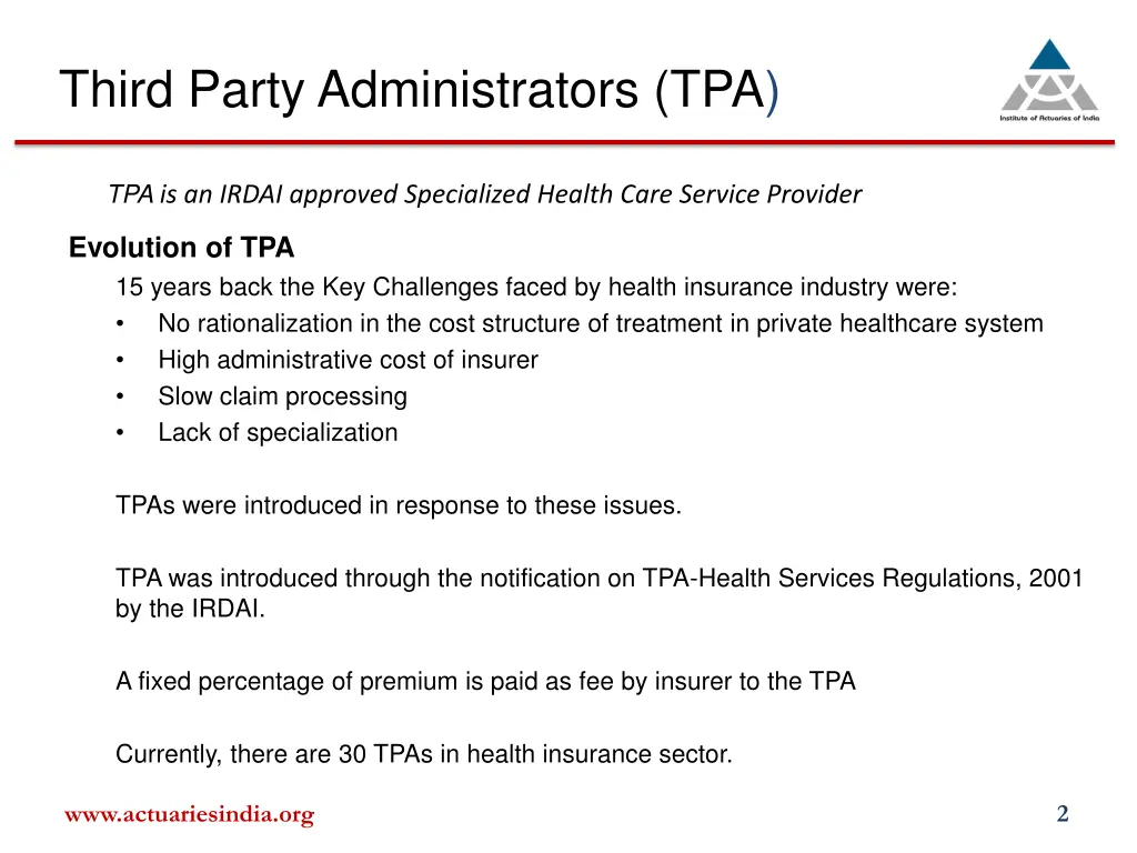 third party administrators tpa