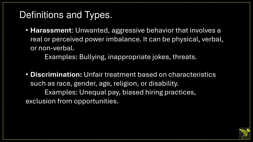 definitions and types
