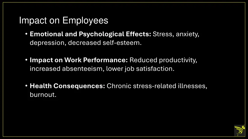 impact on employees