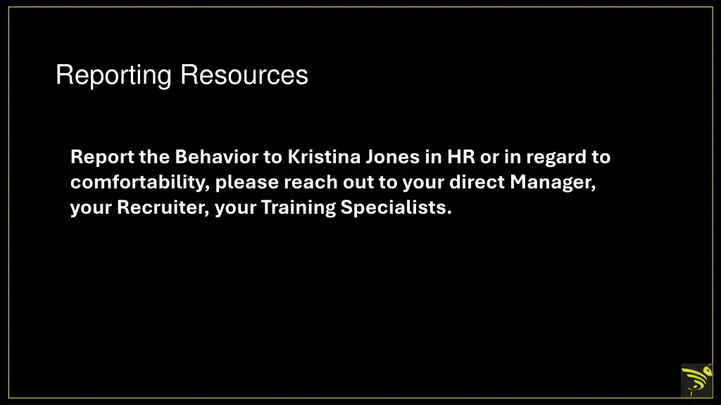 reporting resources