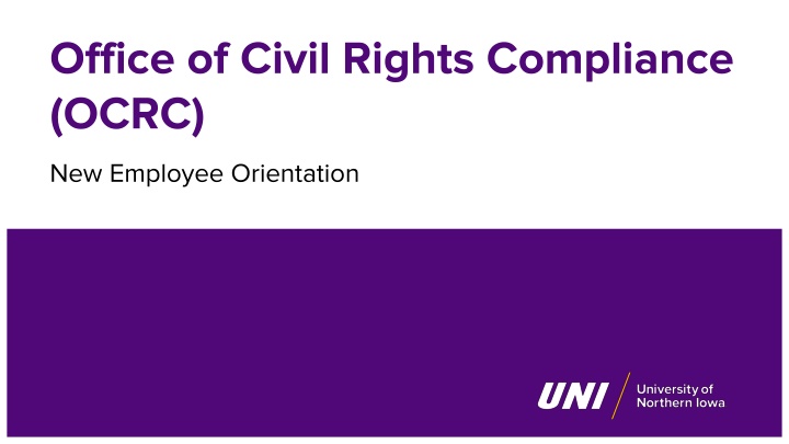 office of civil rights compliance ocrc
