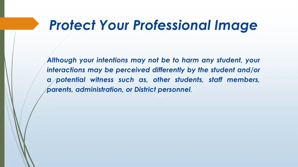 protect your professional image