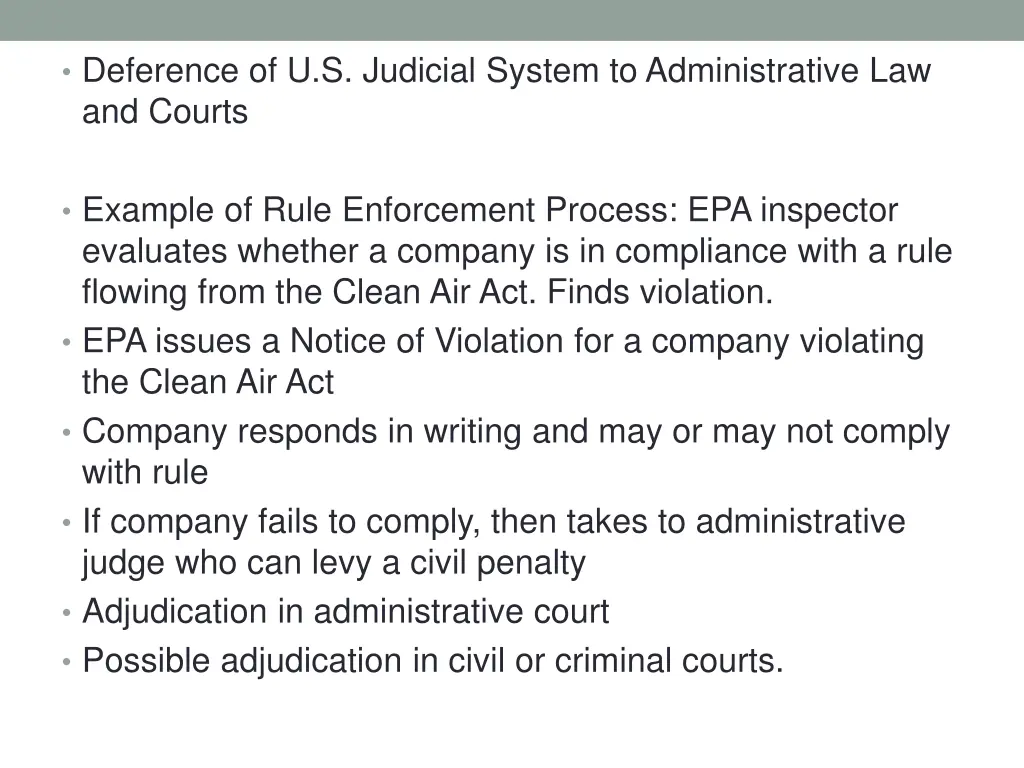 deference of u s judicial system