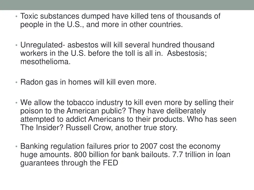 toxic substances dumped have killed tens