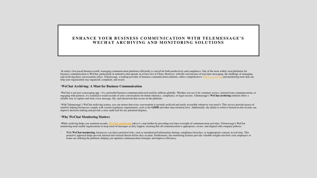 enhance your business communication with 1