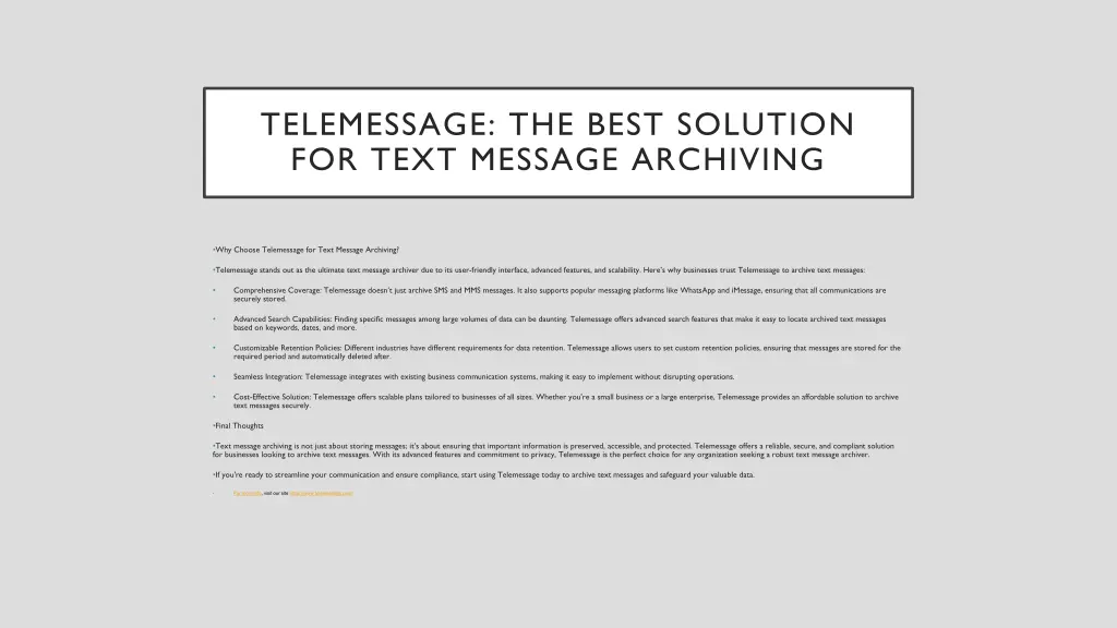 telemessage the best solution for text message 2