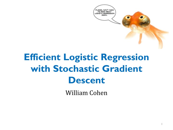 efficient logistic regression with stochastic